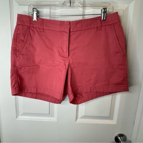 J Crew 5" Classic Chino Short in Seaside Coral 8 - Picture 2 of 9